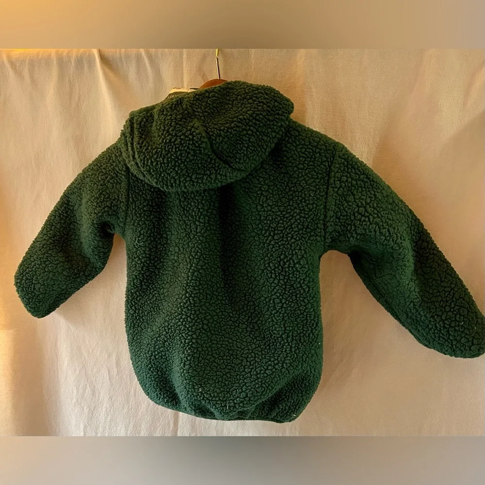 Jurassic Park Puffer Coat Reversible Fleece Green Dinosaur 3T Dino Jacket